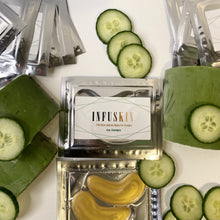 Load image into Gallery viewer, Cucumber-Aloe Vera Gold Eye Mask